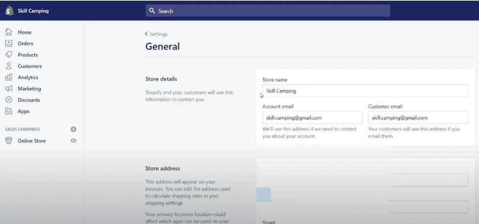 انشاء متجر الكتروني shopify
